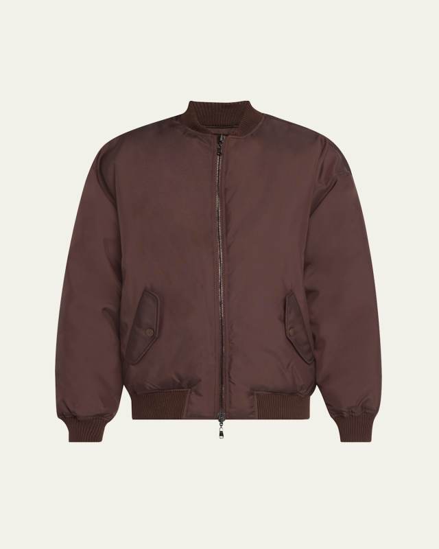 Nylon Reversible Bomber Jacket